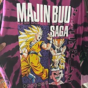 Pink and black tie-dye shirt